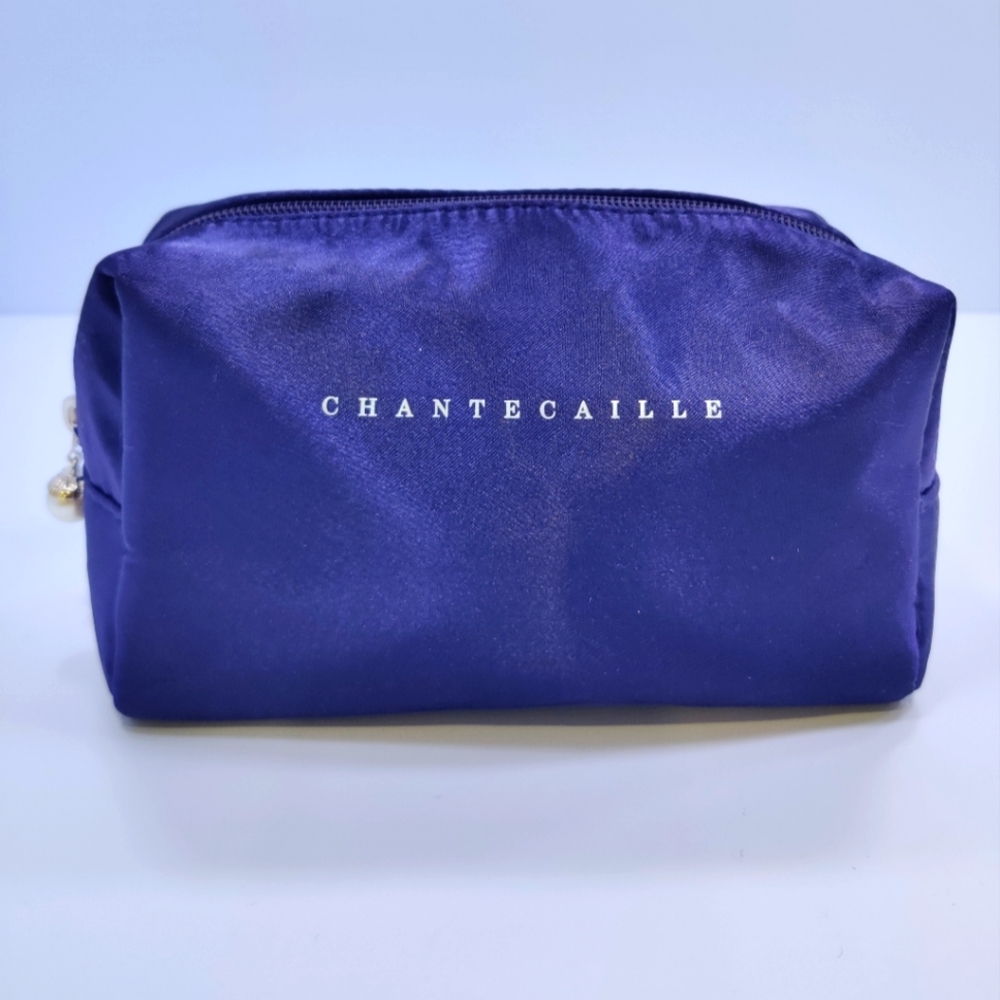 Chantecaille satin makeup toiletry bag